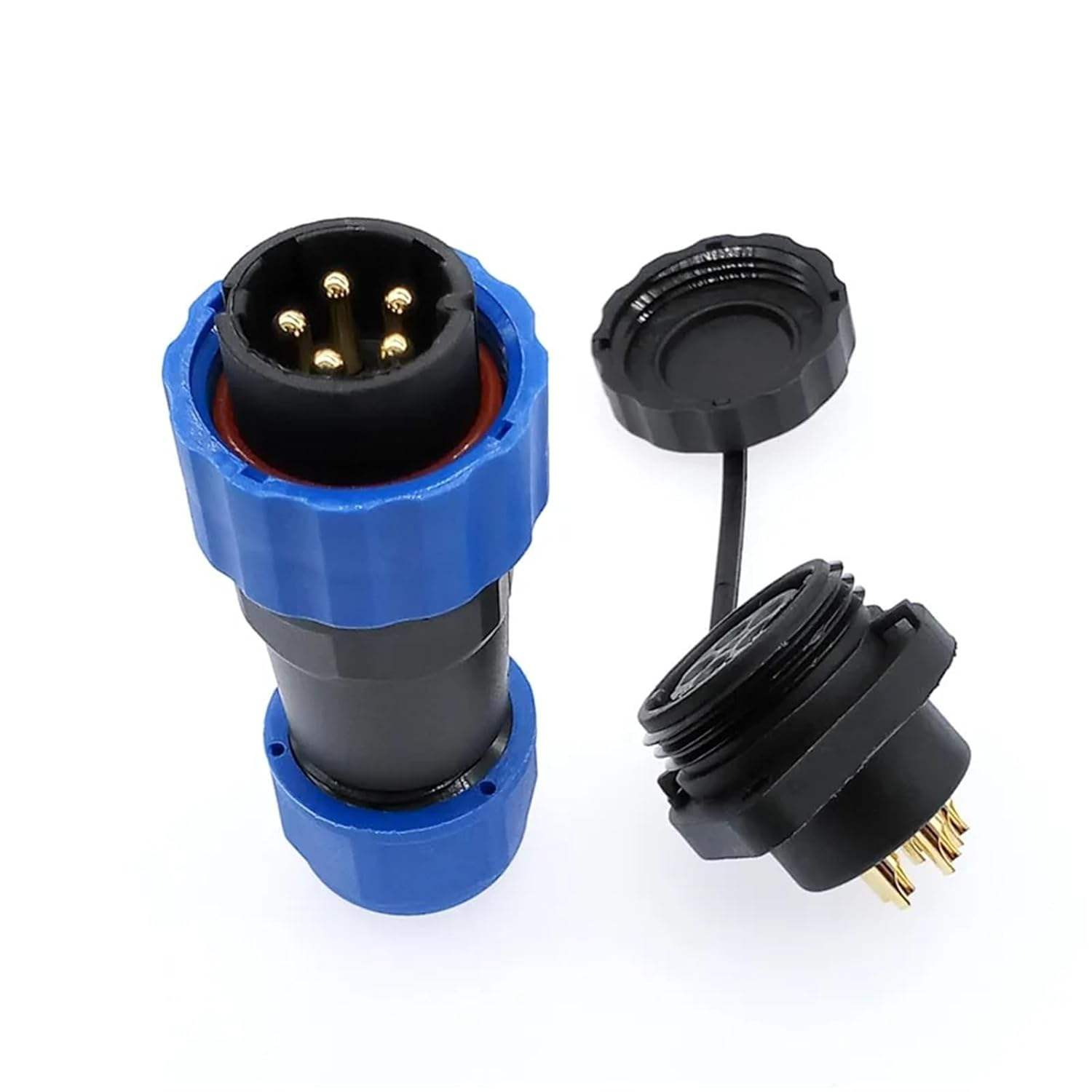 防水插头面板安装插座 2/3/4/5/6/7/8/9/12/14 芯 IP68 SD20 SP20 连接器